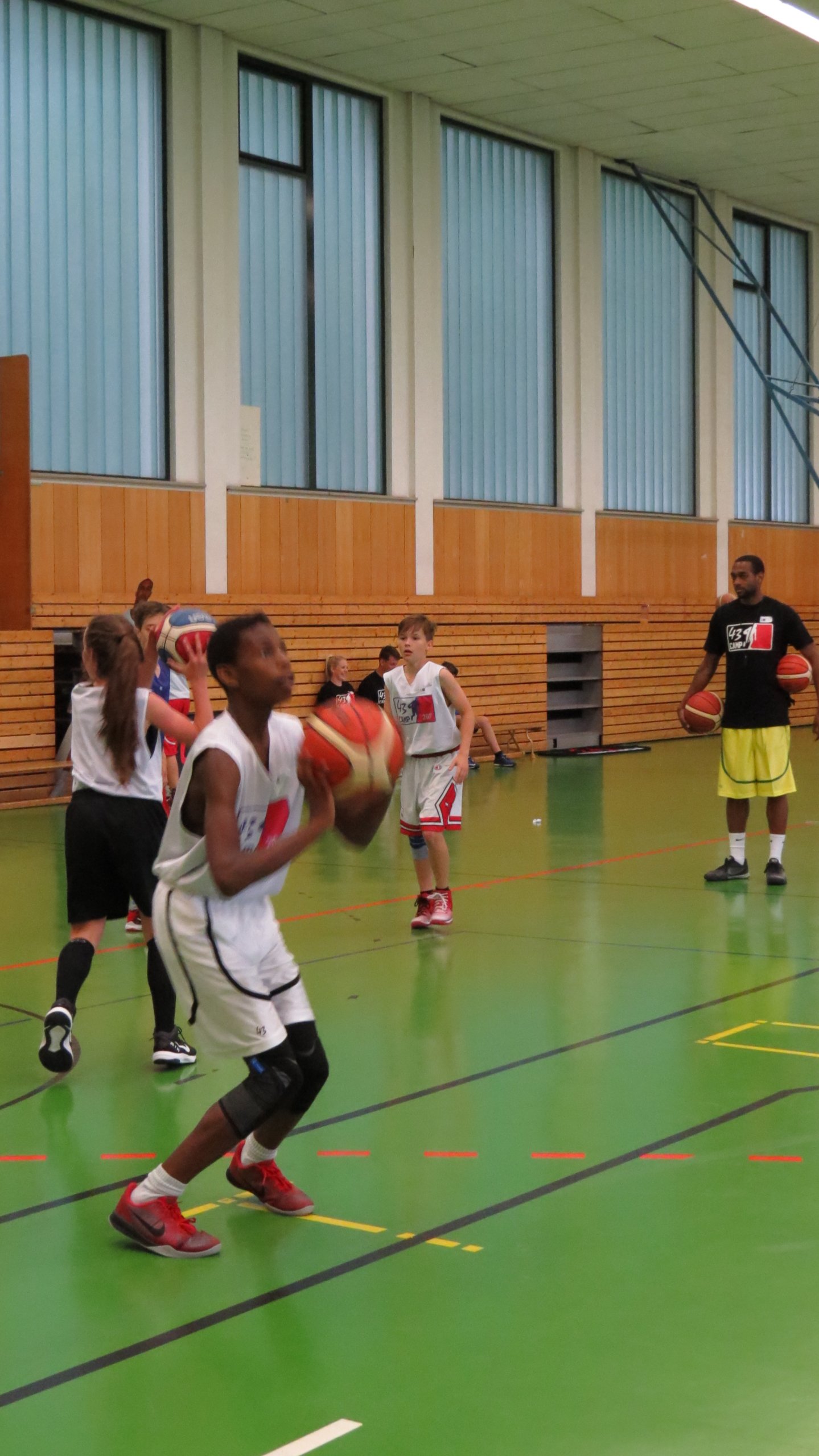 Wurf-Übung Basketballcamp